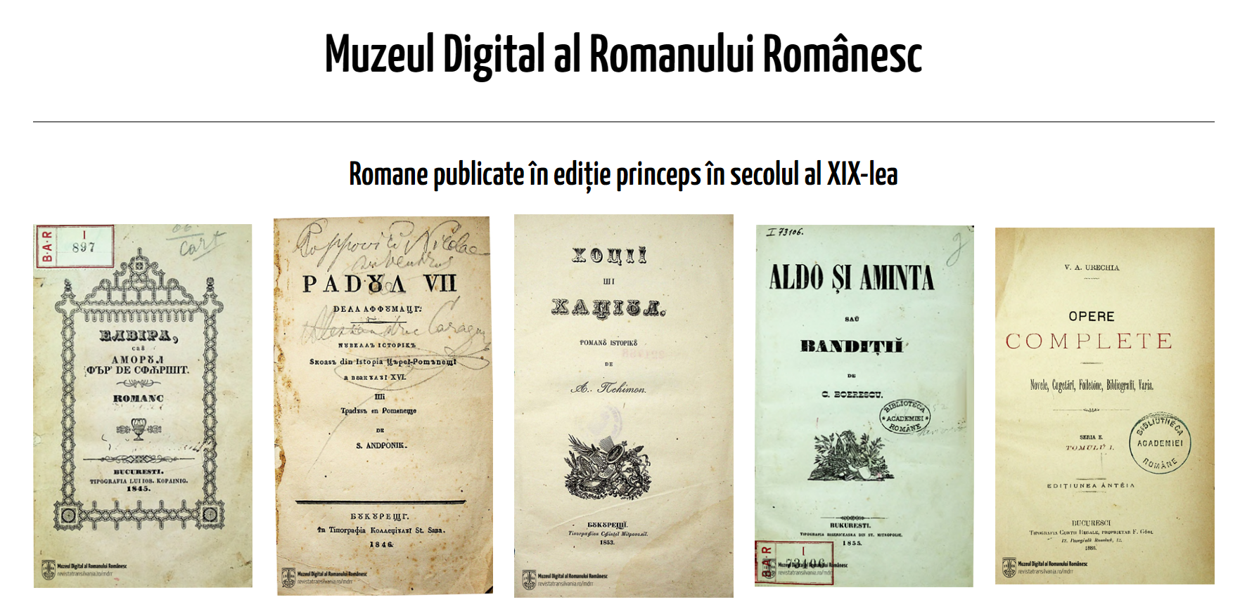 Un muzeu de răsfoit. Muzeul Digital al Romanului Românesc.