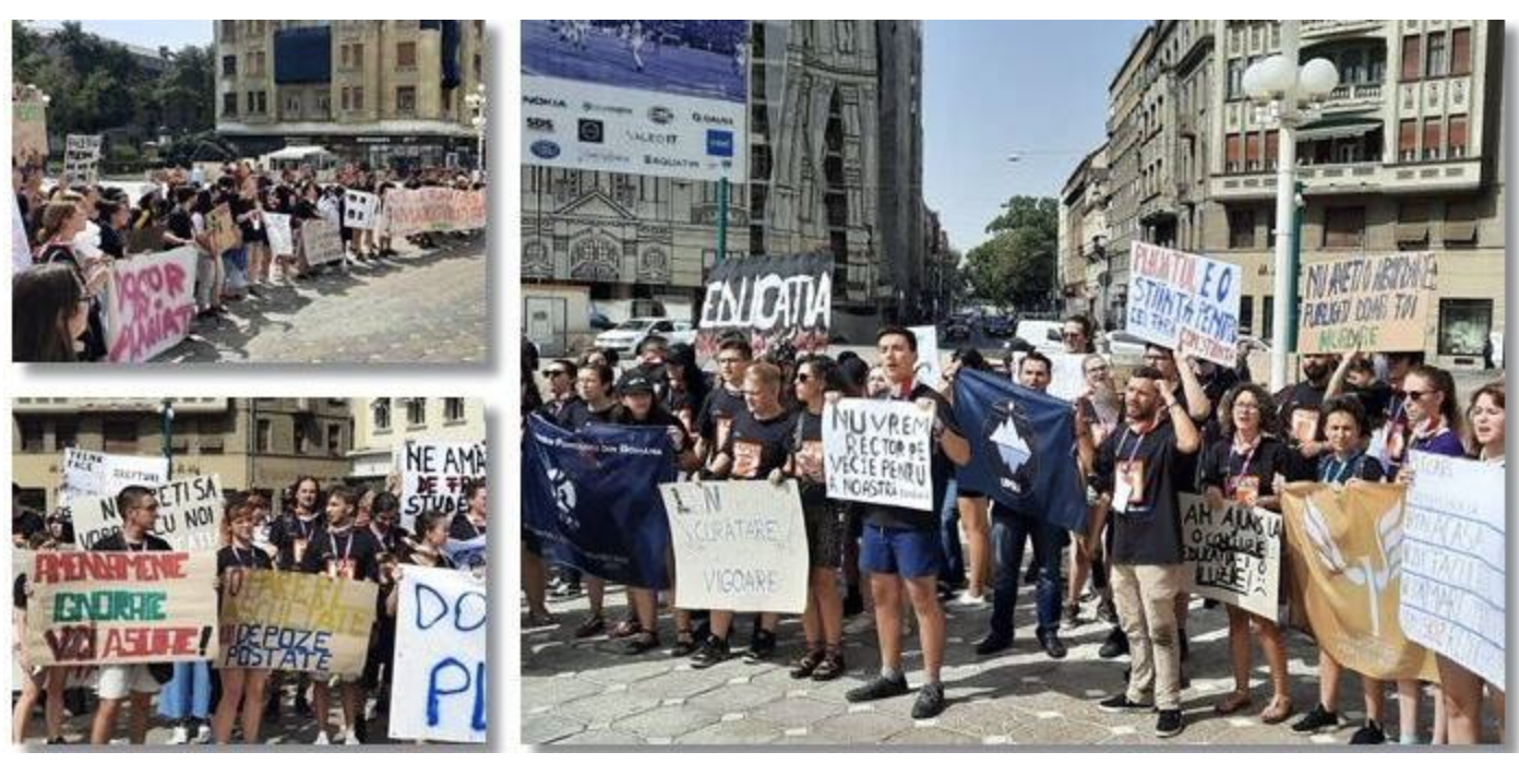 Studenți în stradă la Timișoara, protest față de noua Lege a Educației. Ce modificări cer tinerii. Video