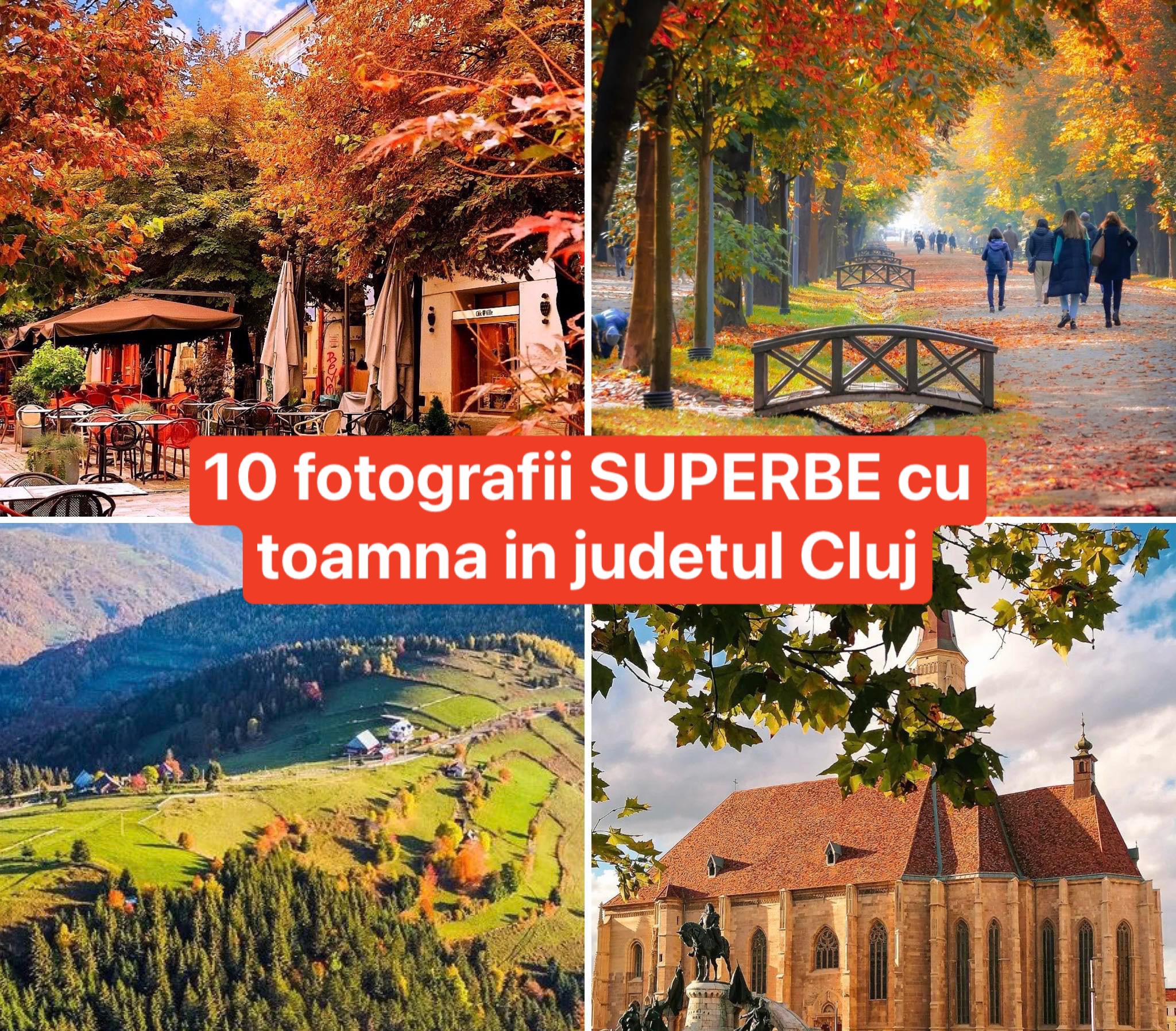 10 fotografii SUPERBE cu toamna în județul Cluj. Galerie FOTO