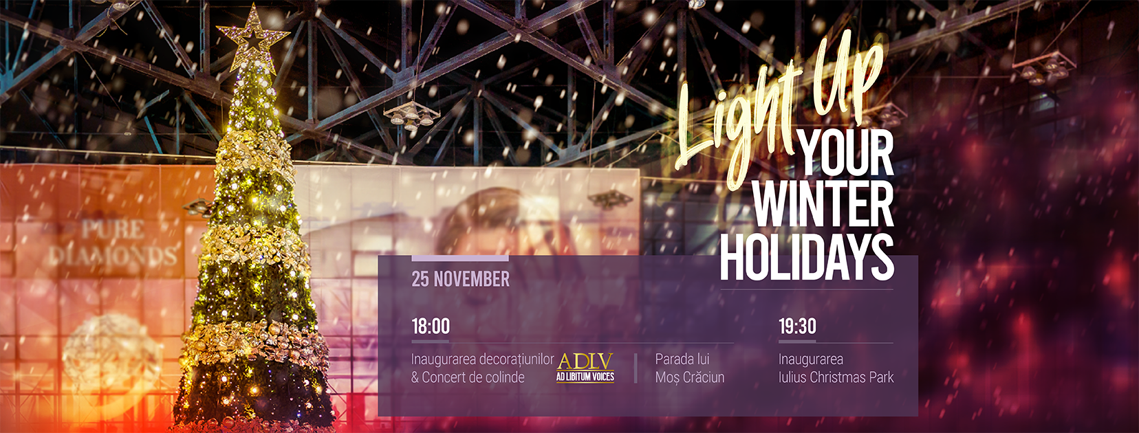 „Light Up your Winter Holiday” cu Crăciunul Cosmic de la Iulius Mall Cluj