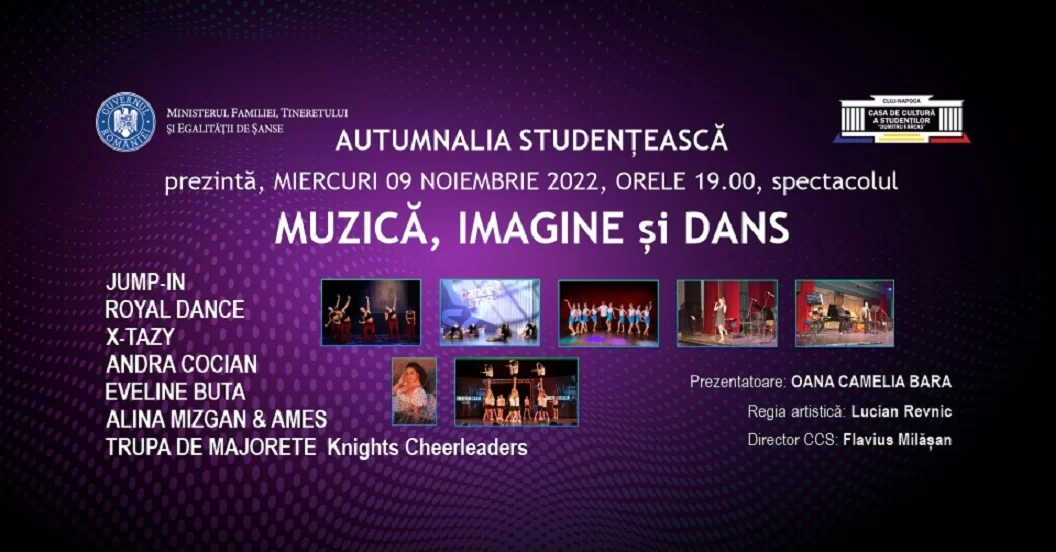 Spectacol de muzică, imagine și dans în cadrul proiectului „Autumnalia Studențească”