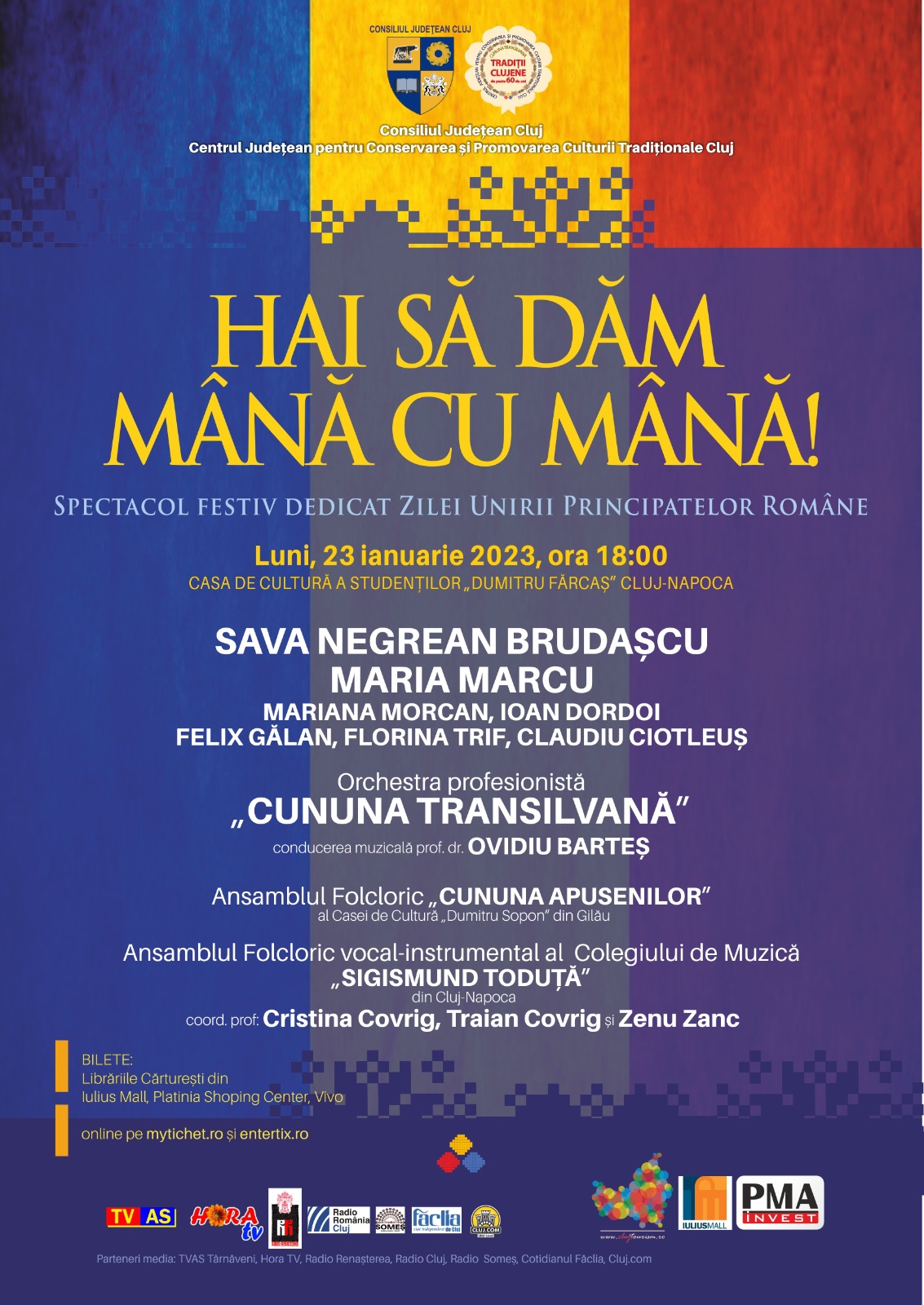 Spectacol festiv dedicat Zilei Unirii Principatelor Române