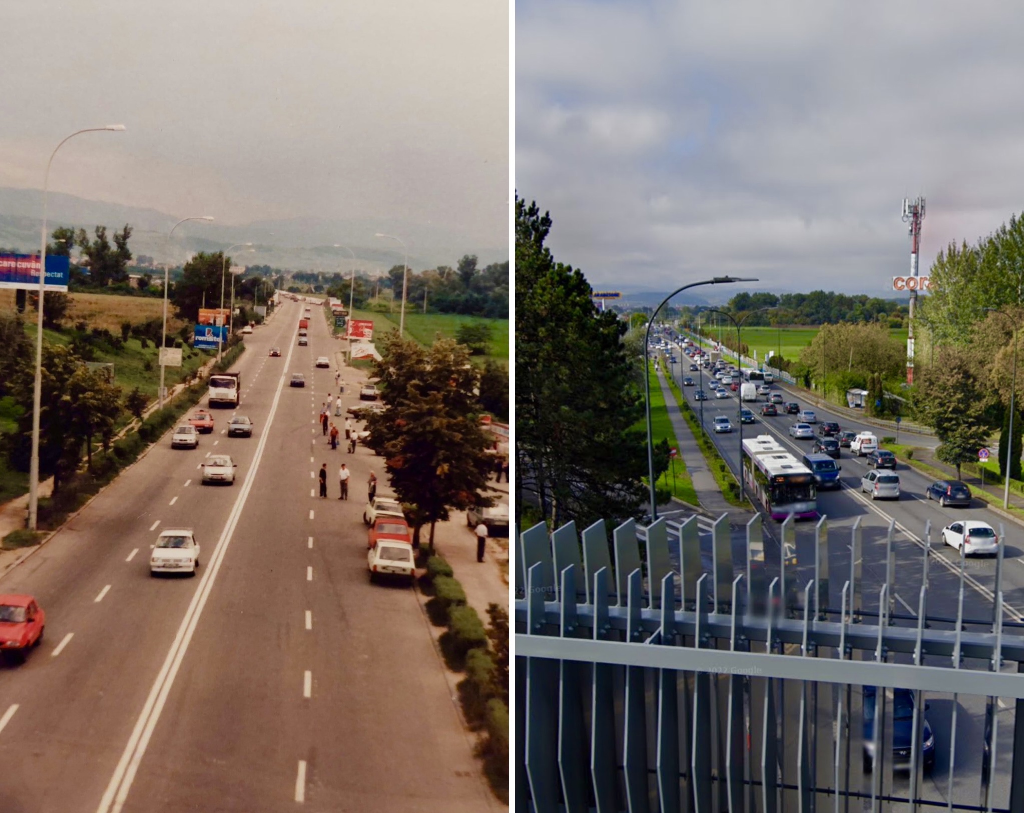 Cum arăta intrarea în Cluj-Napoca dinspre Florești în anul 2001. De la agricultură la situația actuală