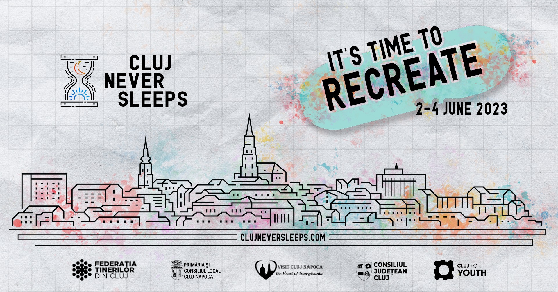 „Cluj Never Sleeps 9.0”. Activități și experiențe inedite, workshop-uri, artiști locali.