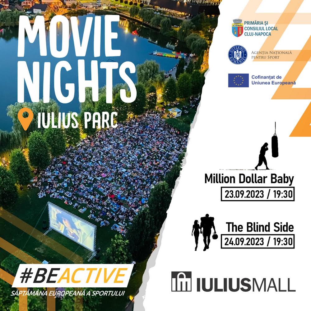 Filmele inspiraționale, cu povești din lumea sportului, se văd în Iulius Parc. Descoperă ce evenimente ți s-au pregătit în cadrul Săptămânii Europene a Sportului!