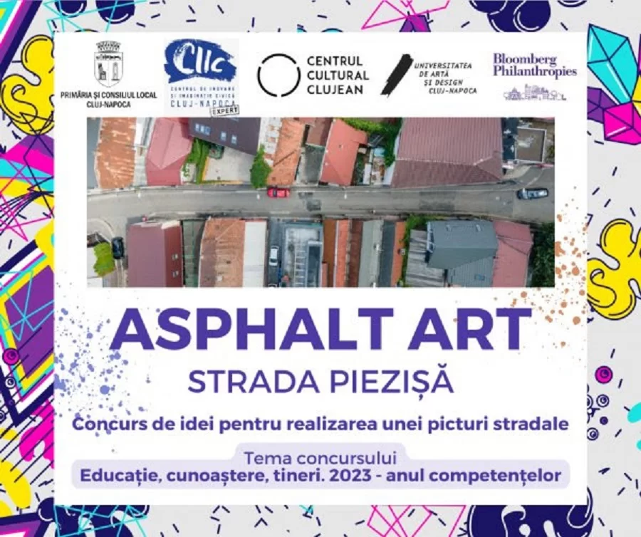 Asphalt Art Initiative – Concurs de idei pentru realizarea unei picturi pe strada Piezișă