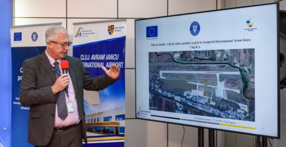 Noua cale de rulare paralelă cu pista va fi pusă în funcțiune la Aeroportul Cluj.
