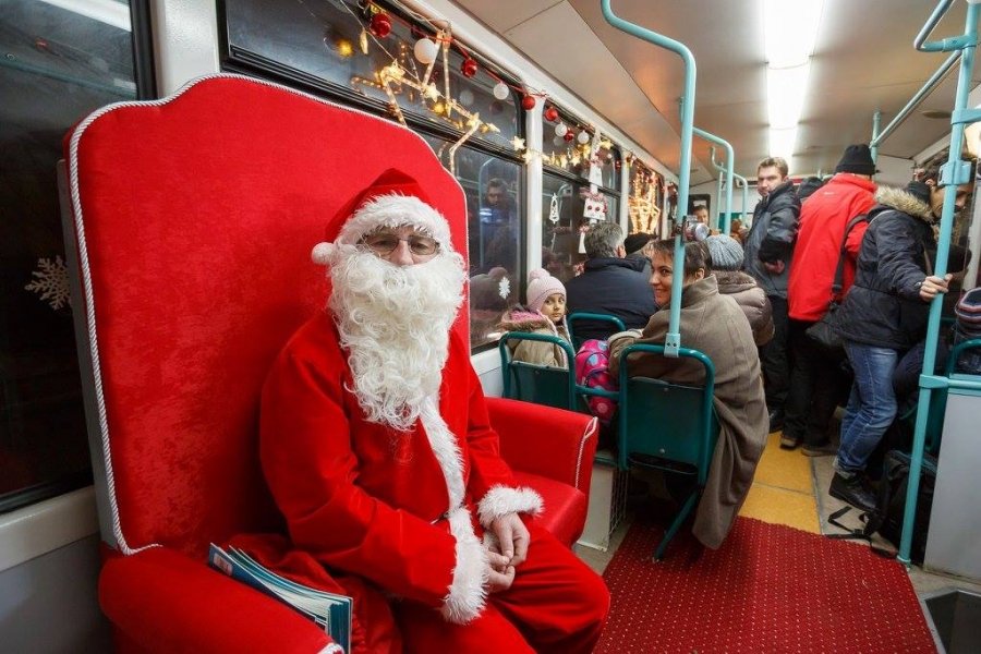 Tramvaiul lui Moș Crăciun revine și anul acesta la Cluj-Napoca