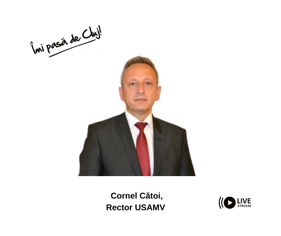 Rectorul USAMV, Cornel Cătoi, vine la Îmi pasă de Cluj! Live de la ora 19!