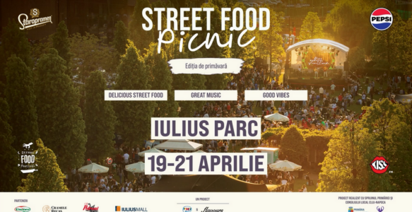 Street Food Festival revine în Iulius Parc din Cluj-Napoca cu prima ediție de Street Food Picnic!