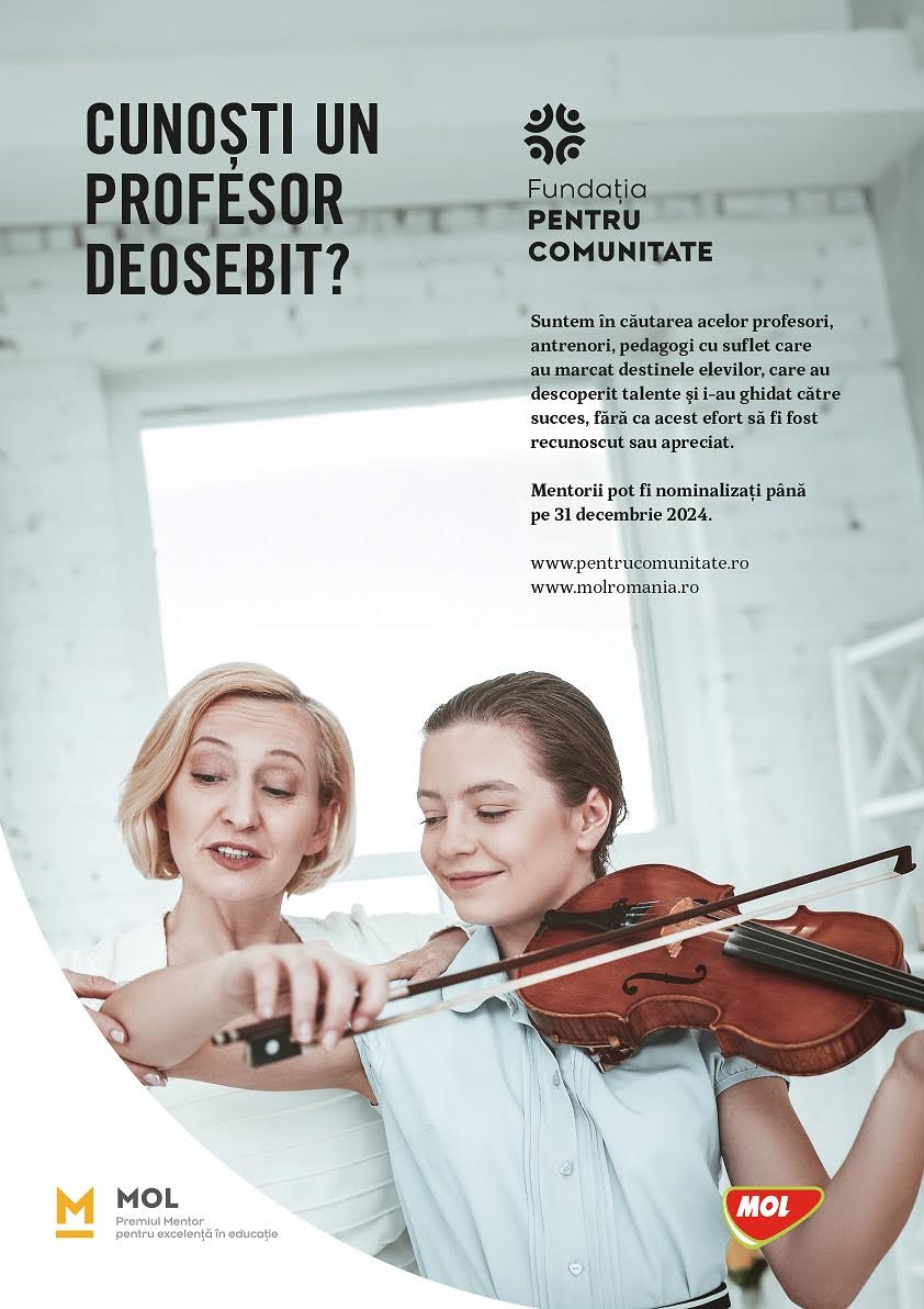 Cluj – Premiul Mentor pentru excelenta in educatie – Nominalizare
