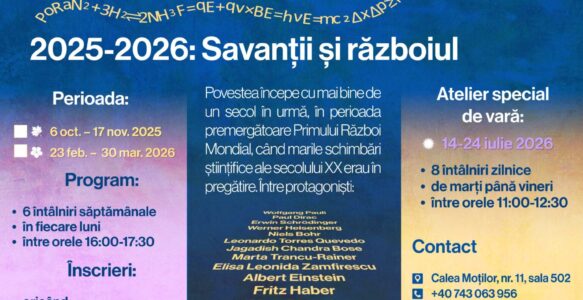 „Savanții și războiul” – ateliere de gândire critică la UBB