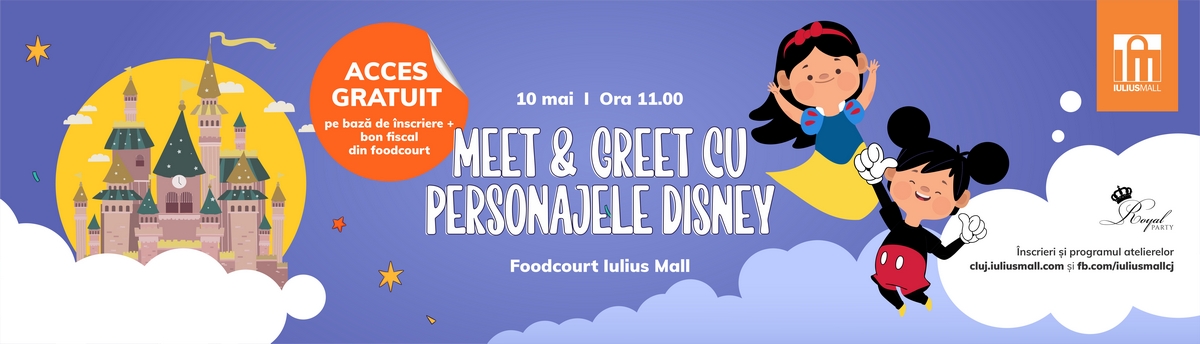 Surprize pentru copii la Iulius Mall Cluj: ateliere creative Minecraft și personaje Disney