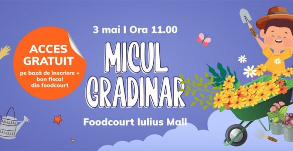 „Micii grădinari” în acțiune, la Iulius Mall: semințe plantate, experimente și ecosisteme în miniatură