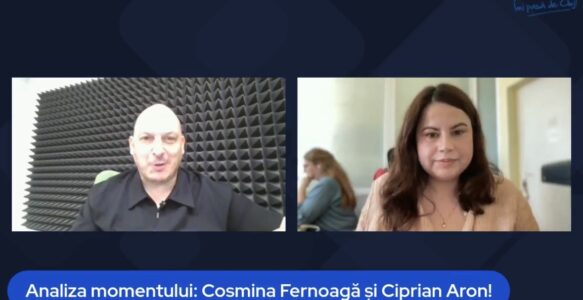 Analiza momentului: Cosmina Fernoagă și Ciprian Aron. Live, marți de la 12, pe Facebook și Youtube!
