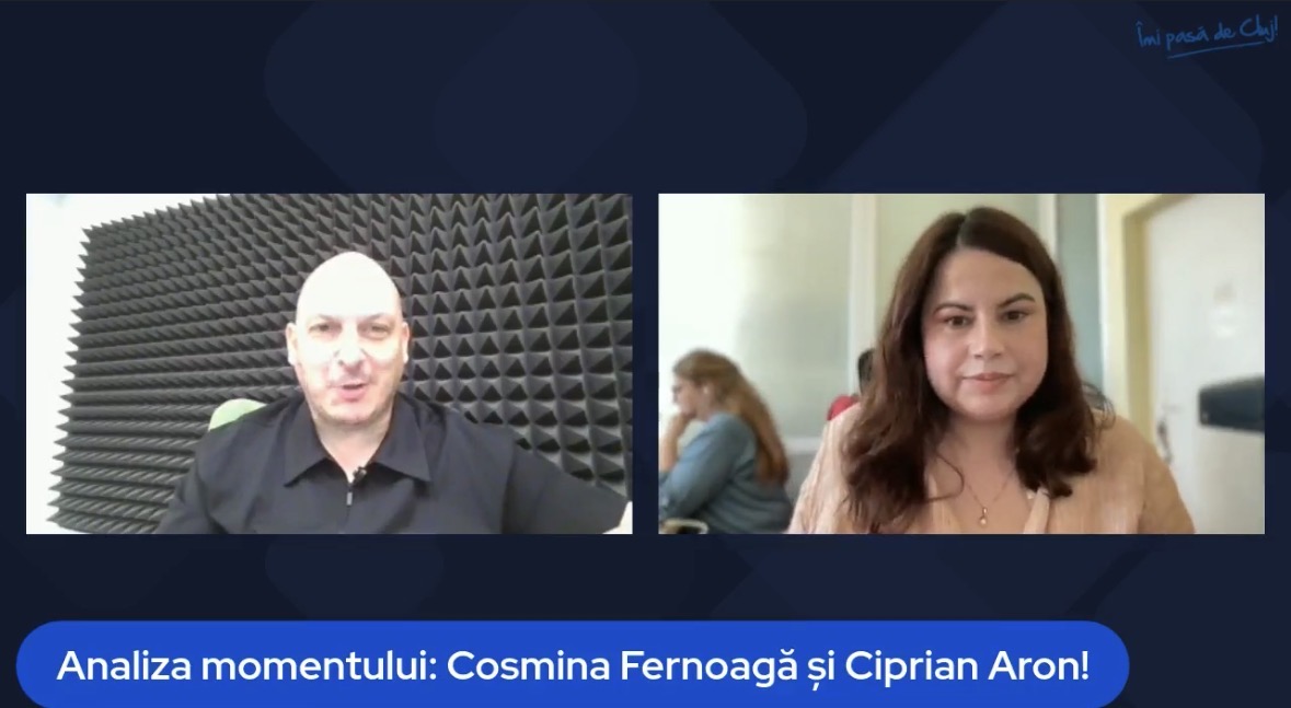 Analiza momentului: Cosmina Fernoagă și Ciprian Aron. Live, marți de la 12, pe Facebook și Youtube!